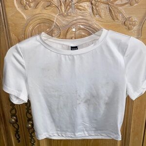 White Crop Top